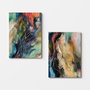 Wallity Conjunto de 2 Lienzos Decorativos Multicolor 70 x 100 cm